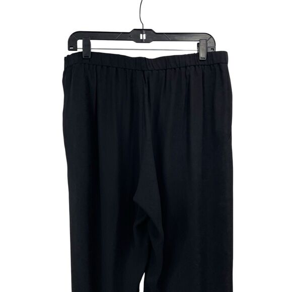 Eileen Fisher System black 100% silk pull on pants Size‎ M - Picture 6 of 8